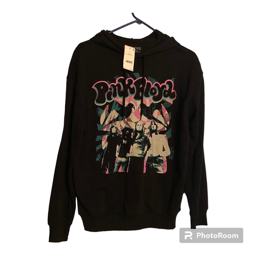 Size Small Pink Floyd Hoodie. Cool colors. NWT Could fit smaller Medium also